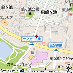 愛知県みよし市三好町弥栄7-15周辺の地図