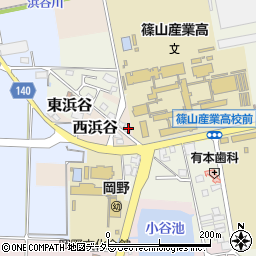 兵庫県丹波篠山市西浜谷377-3周辺の地図