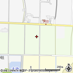 兵庫県丹波篠山市北沢田周辺の地図
