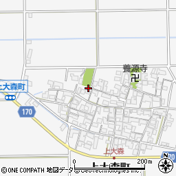 滋賀県東近江市上大森町769周辺の地図