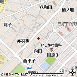 愛知県みよし市三好町赤羽根13周辺の地図