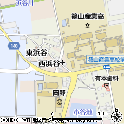 兵庫県丹波篠山市西浜谷377周辺の地図