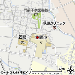 いなべ市立笠間小学校周辺の地図