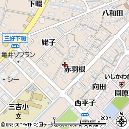 愛知県みよし市三好町赤羽根94周辺の地図