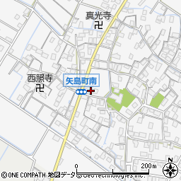 滋賀県守山市矢島町1309-2周辺の地図