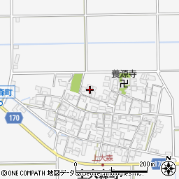 滋賀県東近江市上大森町773周辺の地図