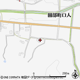 京都府南丹市園部町口人畷周辺の地図