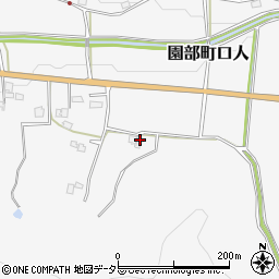 京都府南丹市園部町口人（畷）周辺の地図