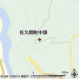 静岡県浜松市天竜区佐久間町中部周辺の地図