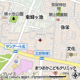 愛知県みよし市三好町弥栄13周辺の地図