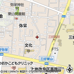 愛知県みよし市三好町弥栄38-41周辺の地図