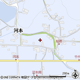 岡山県苫田郡鏡野町河本周辺の地図