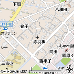 愛知県みよし市三好町赤羽根51-1周辺の地図
