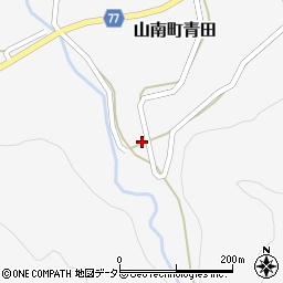 兵庫県丹波市山南町青田496-1周辺の地図