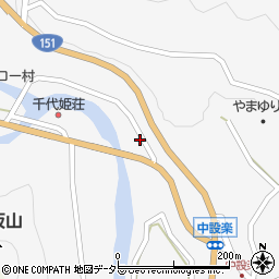 愛知県北設楽郡東栄町中設楽上富田周辺の地図