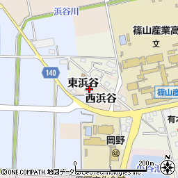 兵庫県丹波篠山市東浜谷387周辺の地図