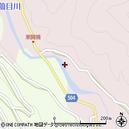 愛知県北設楽郡東栄町東薗目空田周辺の地図