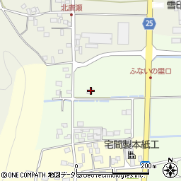 京都府南丹市八木町刑部中溝周辺の地図