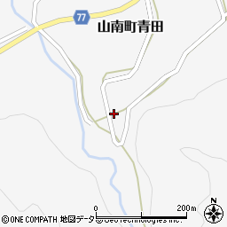 兵庫県丹波市山南町青田468周辺の地図