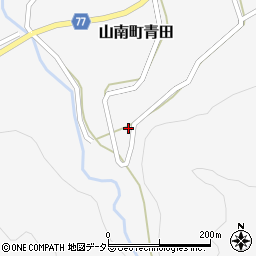 兵庫県丹波市山南町青田691周辺の地図