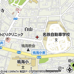 愛知県名古屋市緑区鳴海町白山41周辺の地図