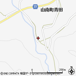 兵庫県丹波市山南町青田497周辺の地図