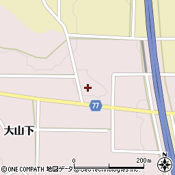 兵庫県丹波篠山市大山下243周辺の地図