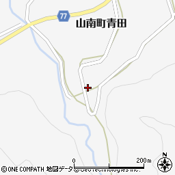 兵庫県丹波市山南町青田468周辺の地図