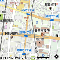 愛知県豊田市西町4丁目26周辺の地図