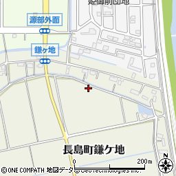 三重県桑名市長島町鎌ケ地周辺の地図