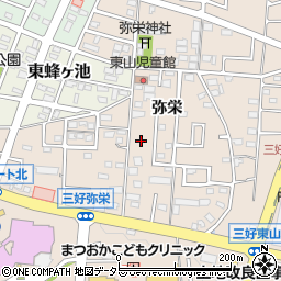 愛知県みよし市三好町弥栄27-1周辺の地図