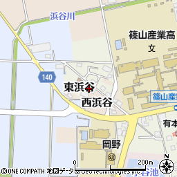 兵庫県丹波篠山市東浜谷548周辺の地図