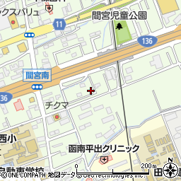 静岡県田方郡函南町間宮718-2周辺の地図