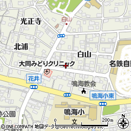 愛知県名古屋市緑区鳴海町白山107周辺の地図