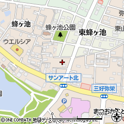 愛知県みよし市三好町弥栄4周辺の地図