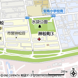 市営神松荘７棟周辺の地図