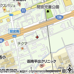 静岡県田方郡函南町間宮718周辺の地図