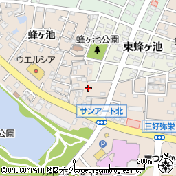 愛知県みよし市三好町弥栄4-18周辺の地図
