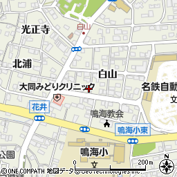 愛知県名古屋市緑区鳴海町白山105周辺の地図
