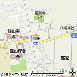 兵庫県丹波篠山市郡家388周辺の地図