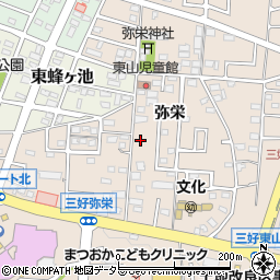 愛知県みよし市三好町弥栄27周辺の地図