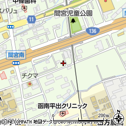 静岡県田方郡函南町間宮732-13周辺の地図