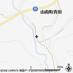 兵庫県丹波市山南町青田449周辺の地図