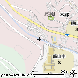 岡山県真庭市本郷周辺の地図