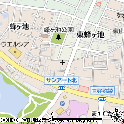 愛知県みよし市三好町弥栄4-8周辺の地図