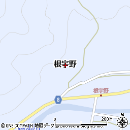 兵庫県神崎郡神河町根宇野周辺の地図