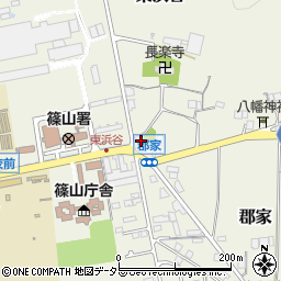 兵庫県丹波篠山市郡家391周辺の地図