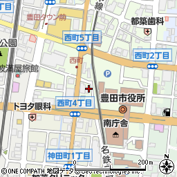 愛知県豊田市西町4丁目26-2周辺の地図
