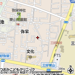 愛知県みよし市三好町弥栄38-18周辺の地図