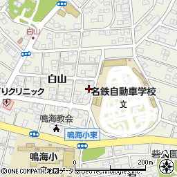 愛知県名古屋市緑区鳴海町白山33周辺の地図